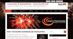 Desktop Screenshot of event-pyrotechnik.de