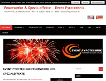 Tablet Screenshot of event-pyrotechnik.de